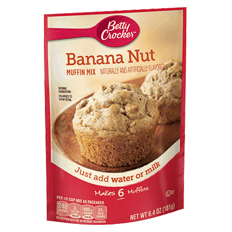 Betty Crocker banana nut muffin mix