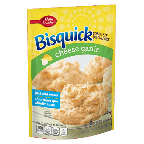Betty Crocker bisquick complete cheese garlic biscuit mix