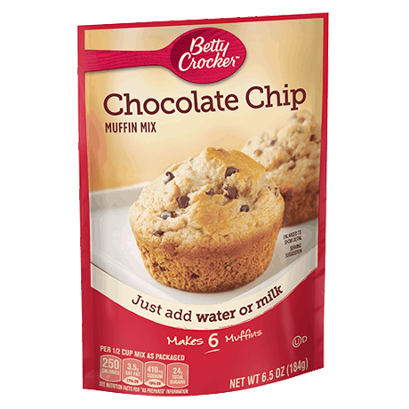 Betty Crocker chocolate chip muffin mix