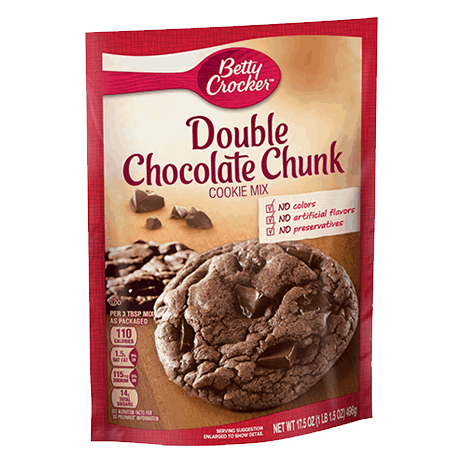 Betty Crocker double chocolate chunk cookie mix
