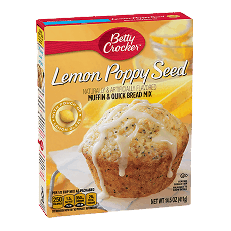 Betty Crocker lemon poppy seed muffin and quick bread mix