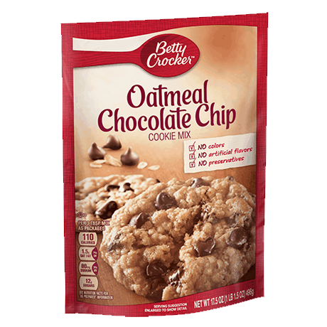 Betty Crocker oatmeal chocolate chip cookie mix