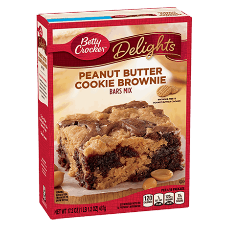 Betty Crocker peanut butter cookie brownie bars