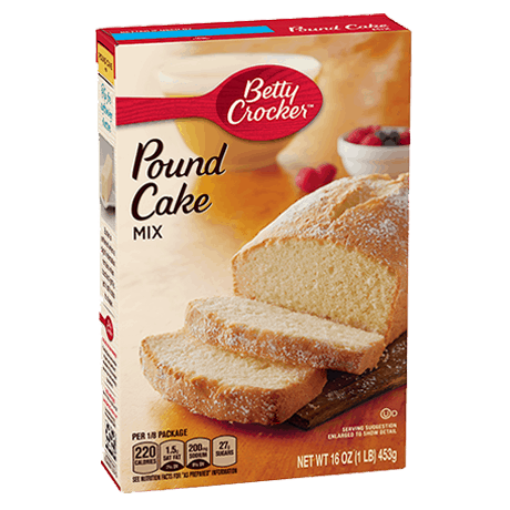 Betty Crocker pound cake mix