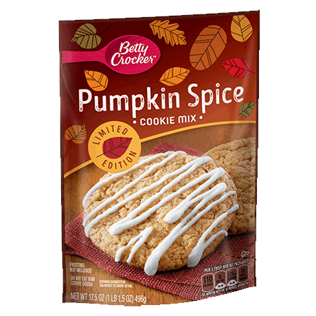Betty Crocker pumpkin spice cookie mix