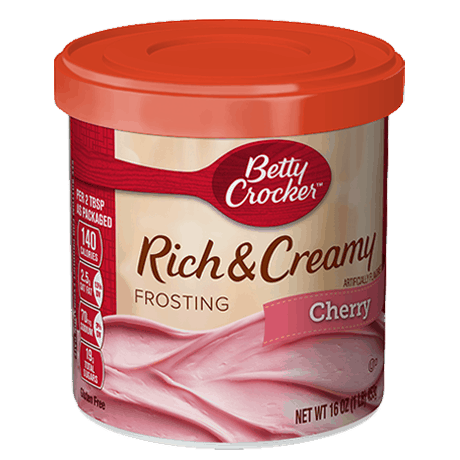 Betty Crocker rich and creamy cherry frosting