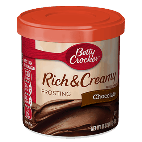Betty Crocker rich and creamy chocolate frosting