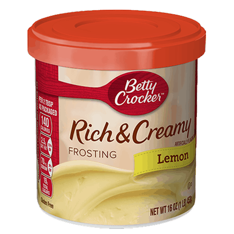 Betty Crocker rich and creamy lemon frosting
