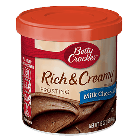 Betty Crocker rich & creamy milk chocolate frosting