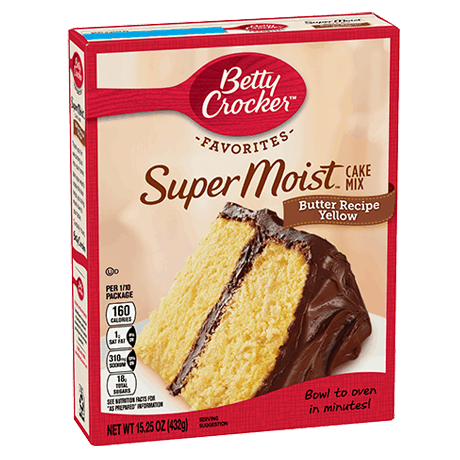 Betty Crocker Favorites super moist yellow cake mix