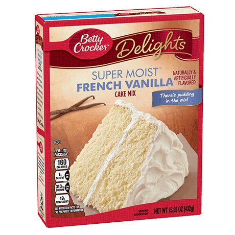 Betty Crocker Super Moist French vanilla cake mix