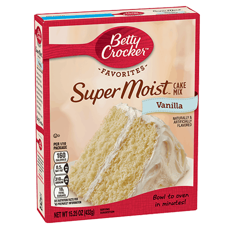 Betty Crocker Favorites Super Moist vanilla cake mix