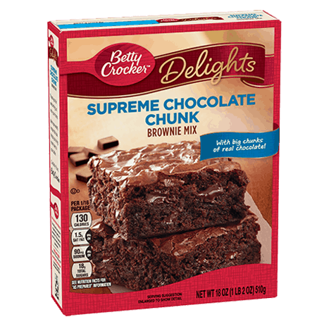 Betty Crocker supreme chocolate chunk brownie mix