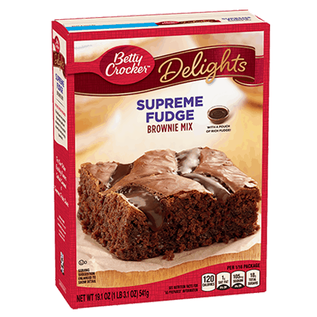 Betty Crocker Delights supreme fudge brownie mix