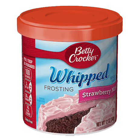 Betty Crocker whipped strawberry mist frosting