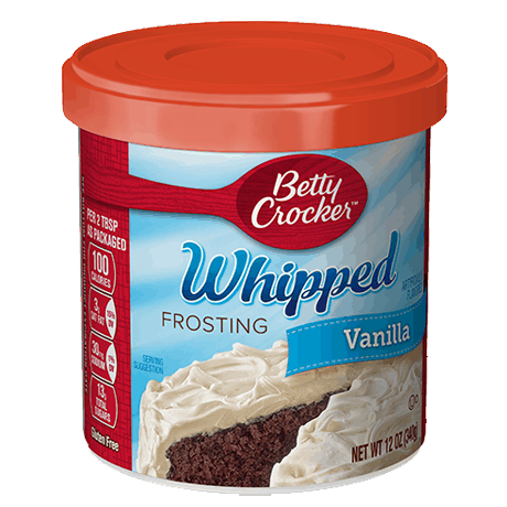 Betty Crocker whipped vanilla frosting