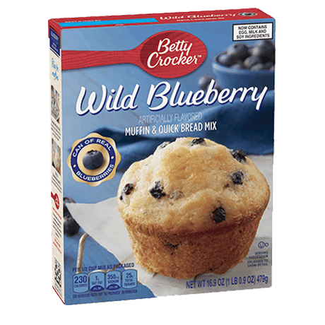 Betty Crocker wild blueberry muffin and quick bread mix