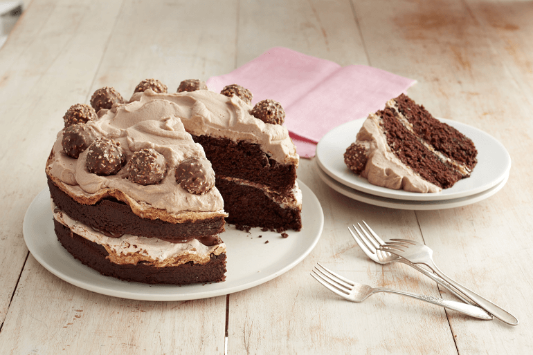 Betty Crocker chocolate hazelnut meringue layer cake