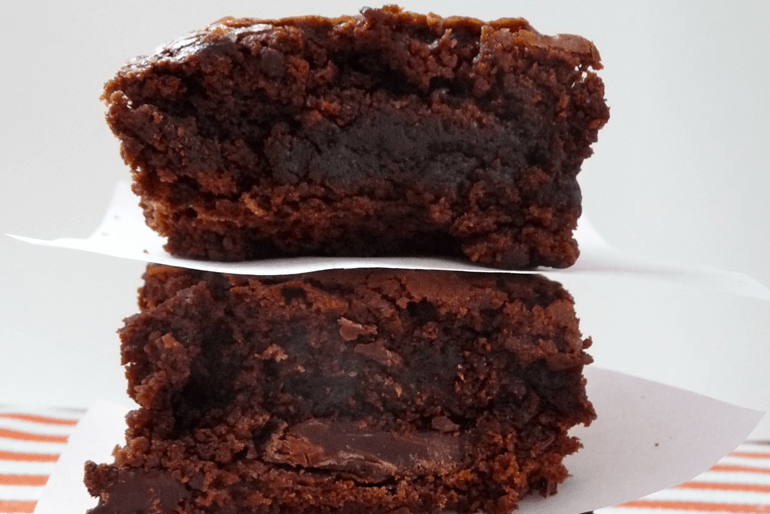 Receta brownies clásicos de chocolate