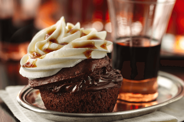 Receta cupcakes de chocolate con whisky