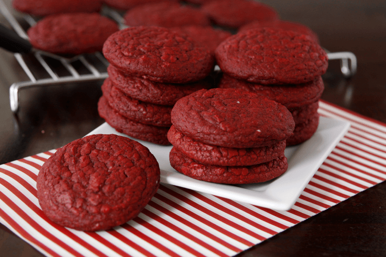 Receta galletas de red velvet