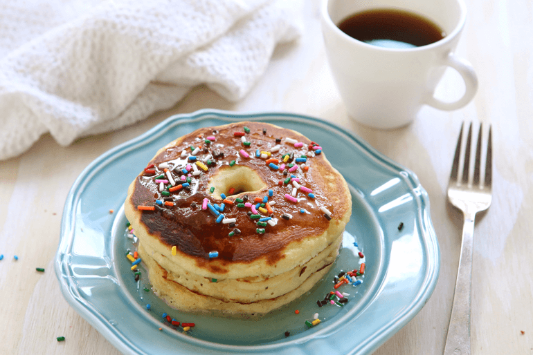 Receta hotcakes en forma de ona