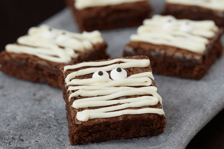 Brownies en forma de momia
