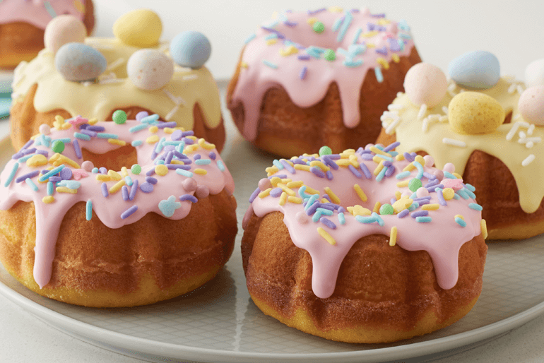 Mini pasteles de primavera